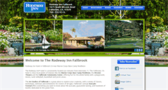 Desktop Screenshot of fallbrookrodewayinn.com